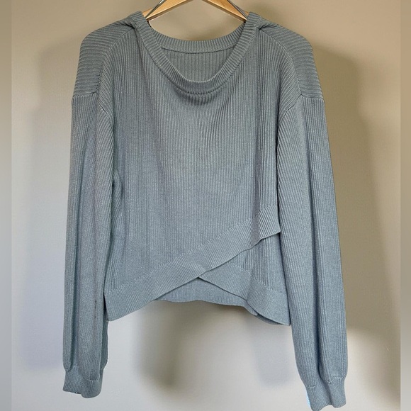 Lululemon Reversible Crossover knit sweater sz 12 - Picture 2 of 5